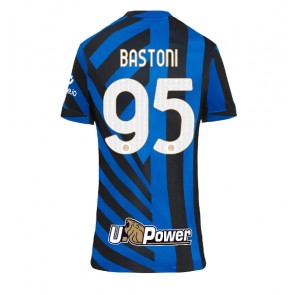 Inter Milan Alessandro Bastoni #95 Domaci Dres za Ženska 2024-25 Kratak Rukavima